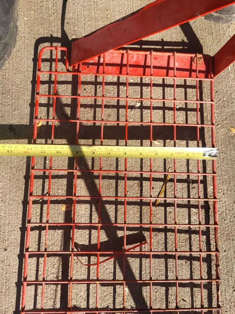 Red Metal Wire Shelf - 28x12 Inches image indicator(4)