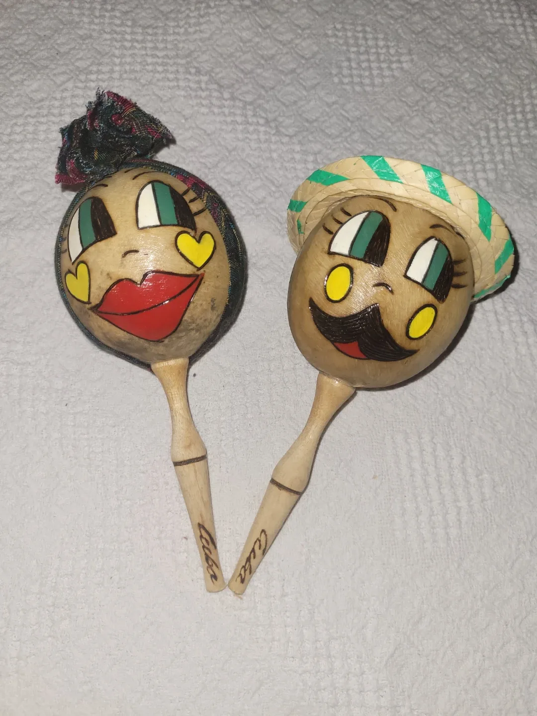 Vintage Maracas Pair