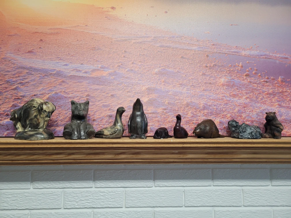 Stone or Wood Animal Carvings