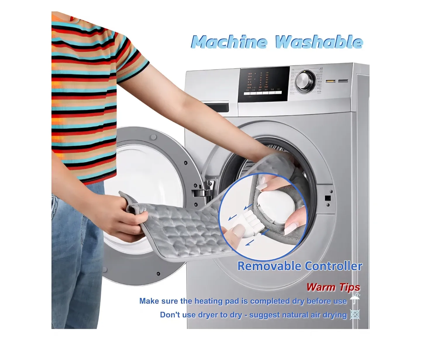 Electric Heating Pad - 11.8 x 23.6 inches image indicator(6)