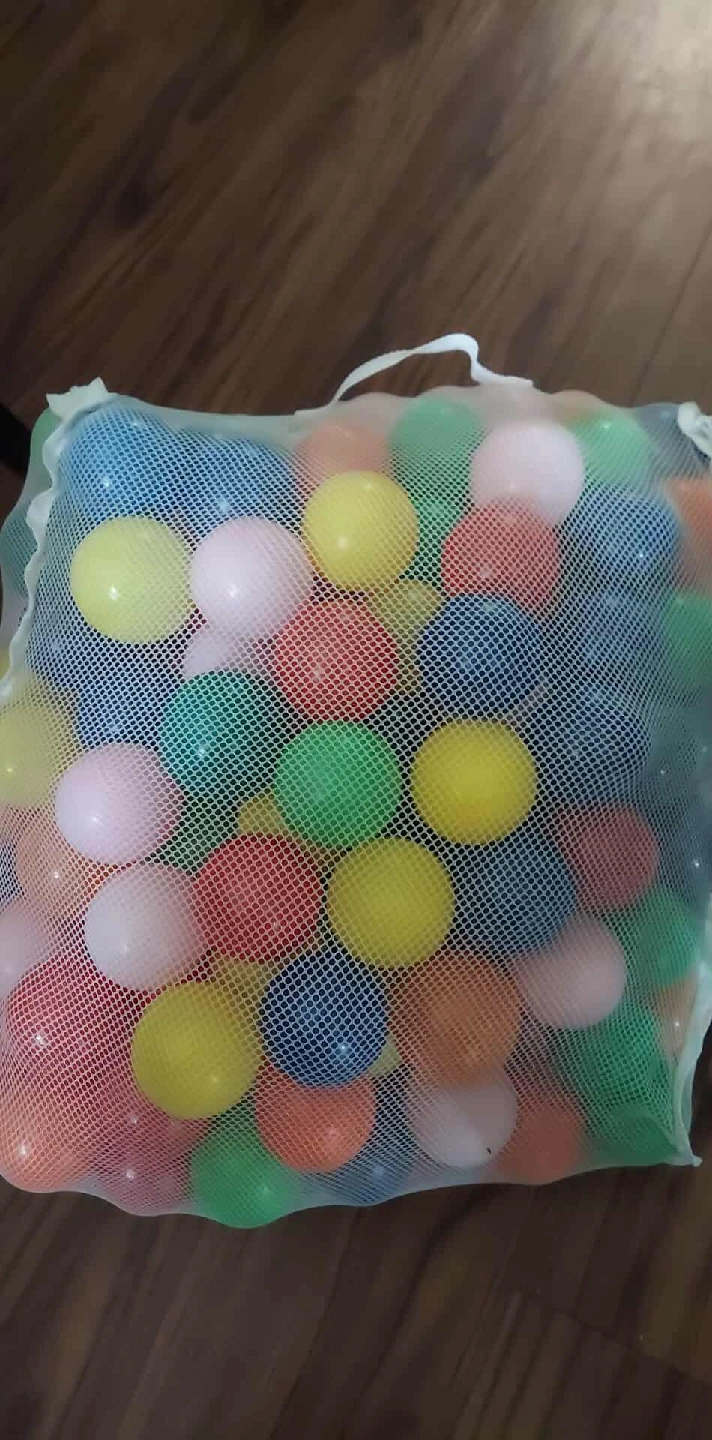 Bag of Colorful Plastic Play Balls