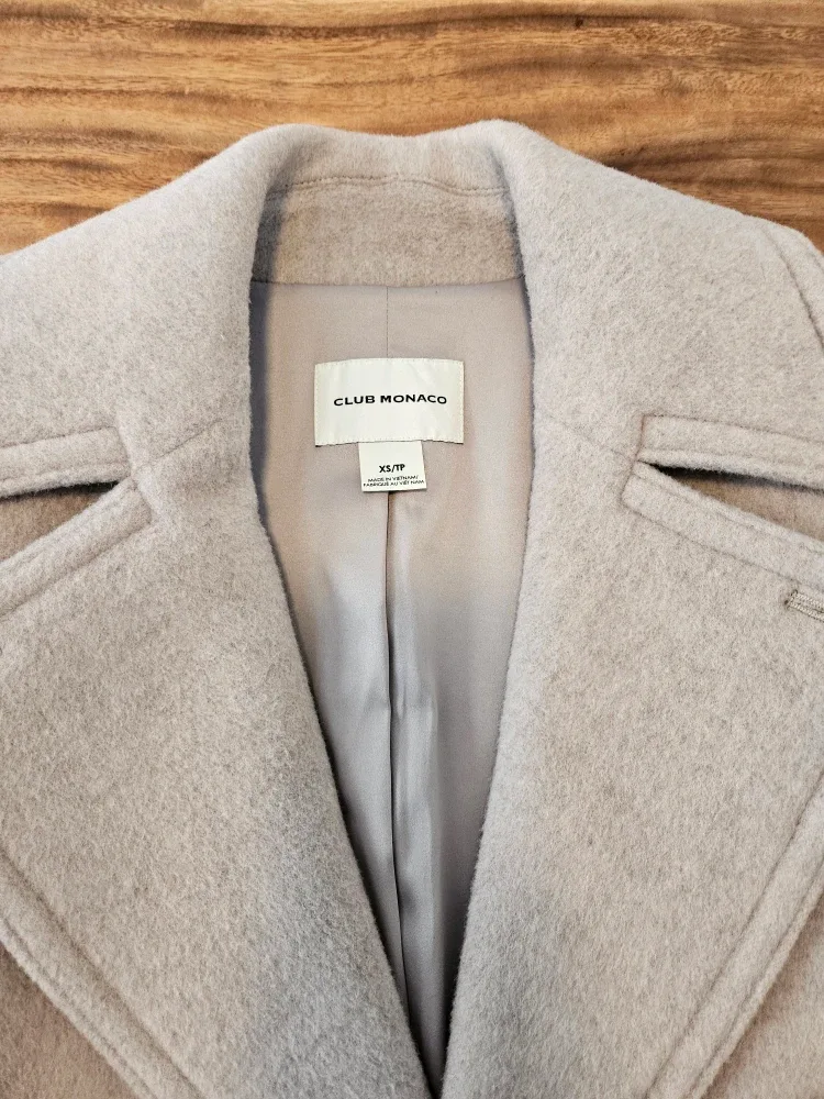 Club Monaco Daylina Wool Blend Coat - Size XS image indicator(5)