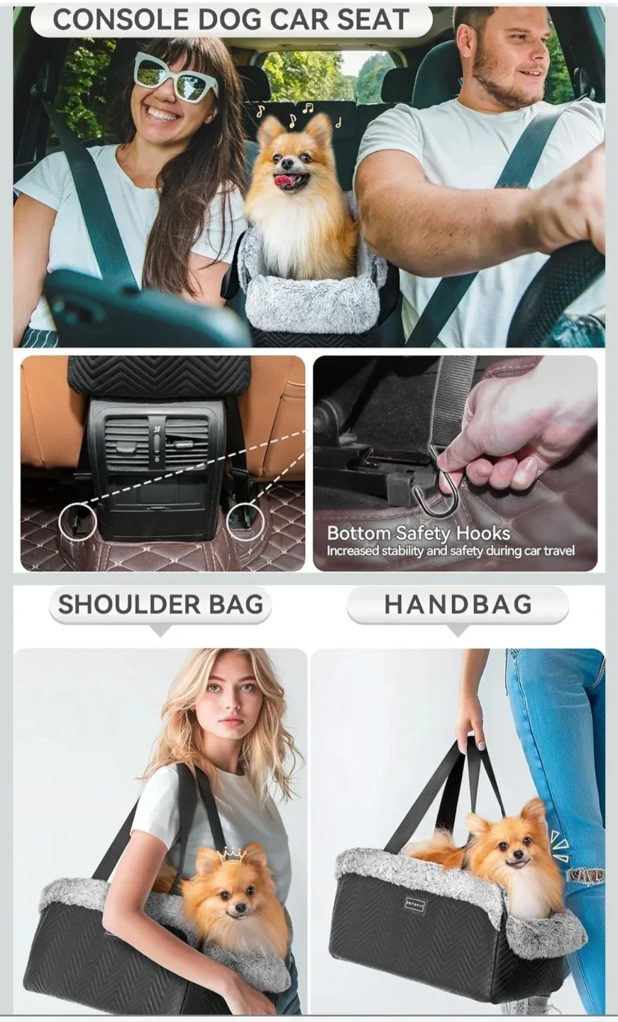 PETSFIT Dog Car Seat - Console Carrier image indicator(5)