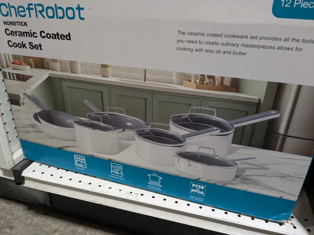 Chef Robot Ceramic Coated 12-Piece Cook Set