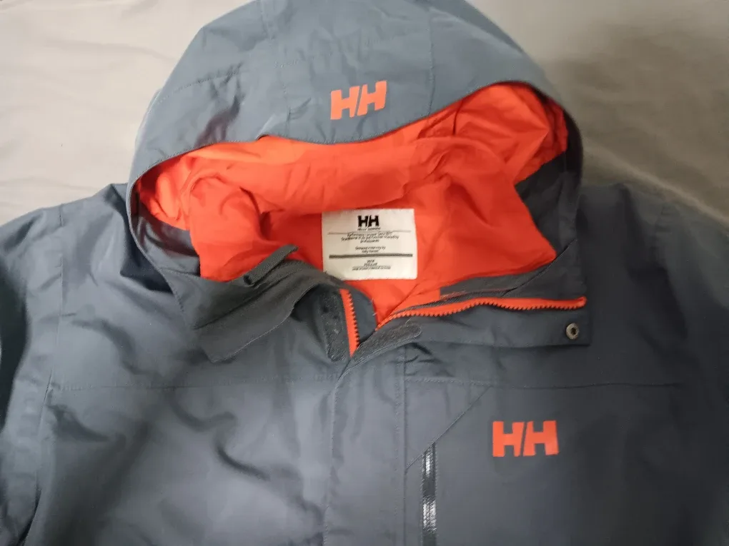 Helly Hansen Gray Rain Jacket Size M image indicator(2)