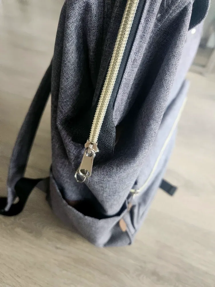 Large authentic Japanese brand Anello Backpack - Grey image indicator(4)