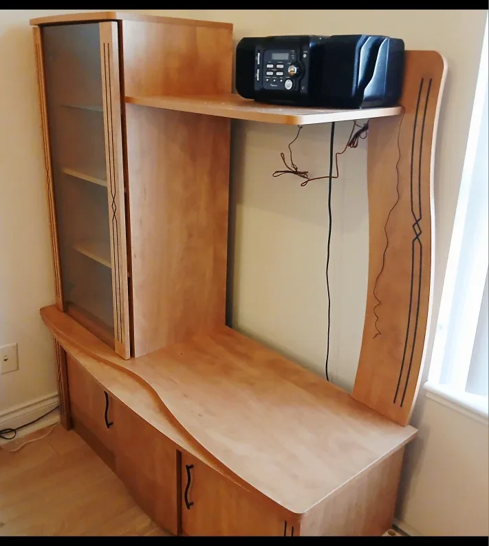 FREE Wooden Entertainment Center image indicator(3)