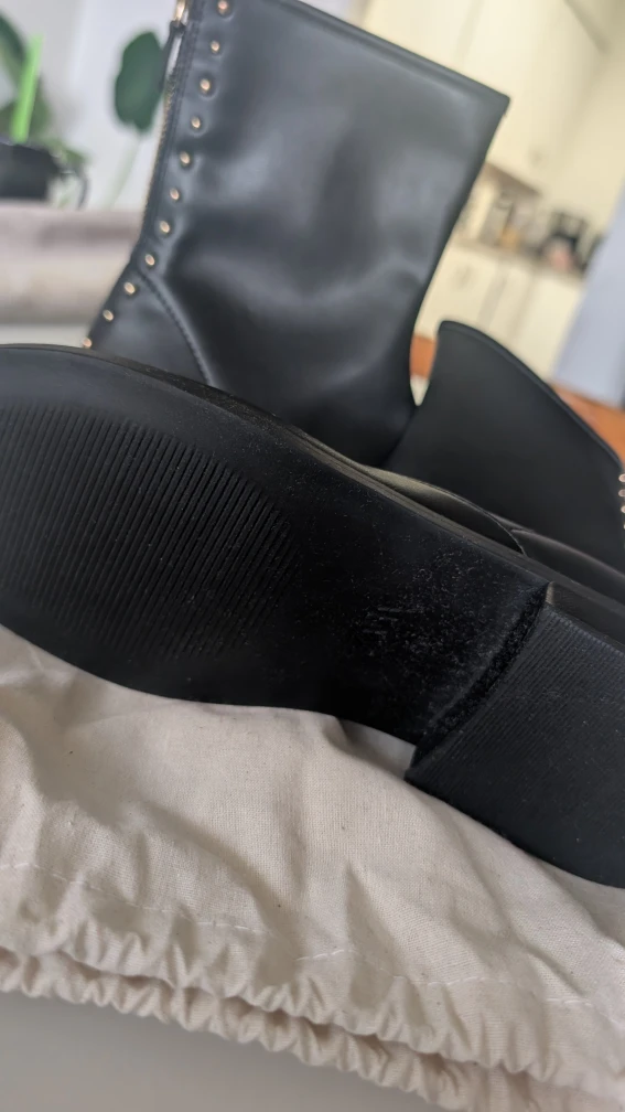 Zara Black Ankle Boots, Size 6 - photo 2