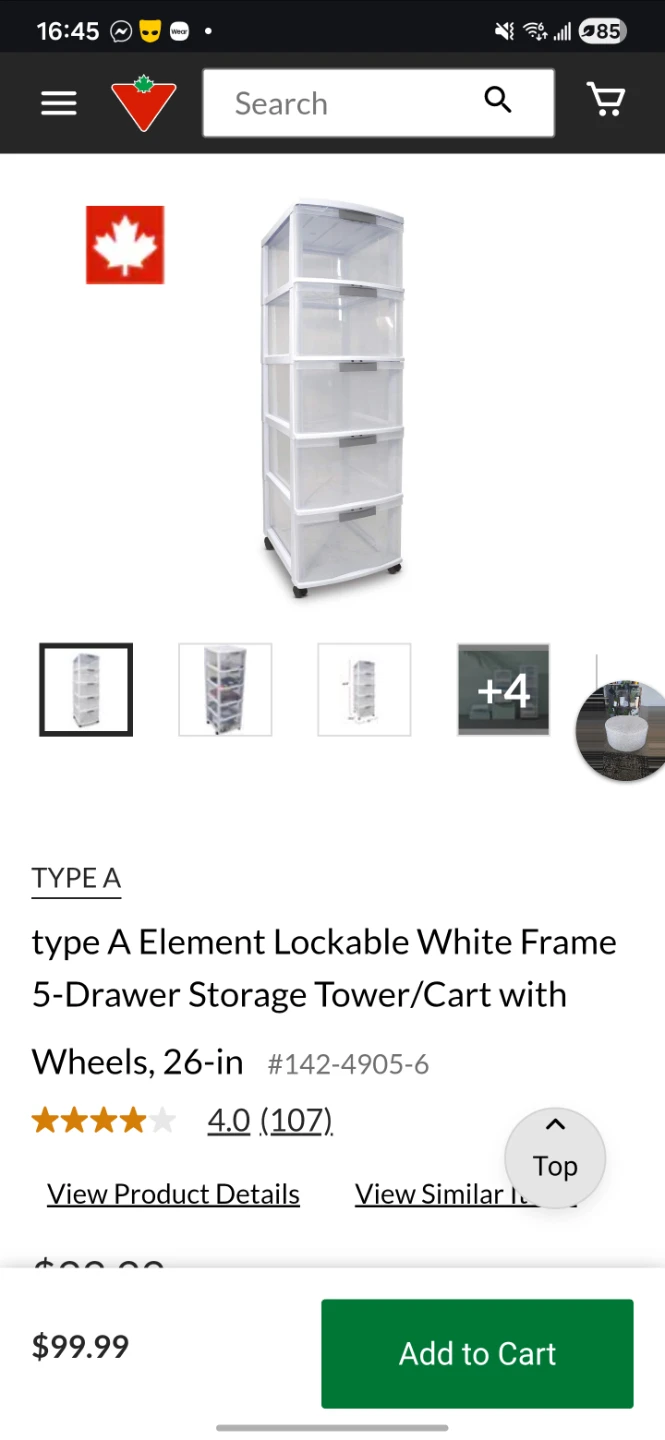 Type A Element 5-Drawer Storage Tower - photo 5
