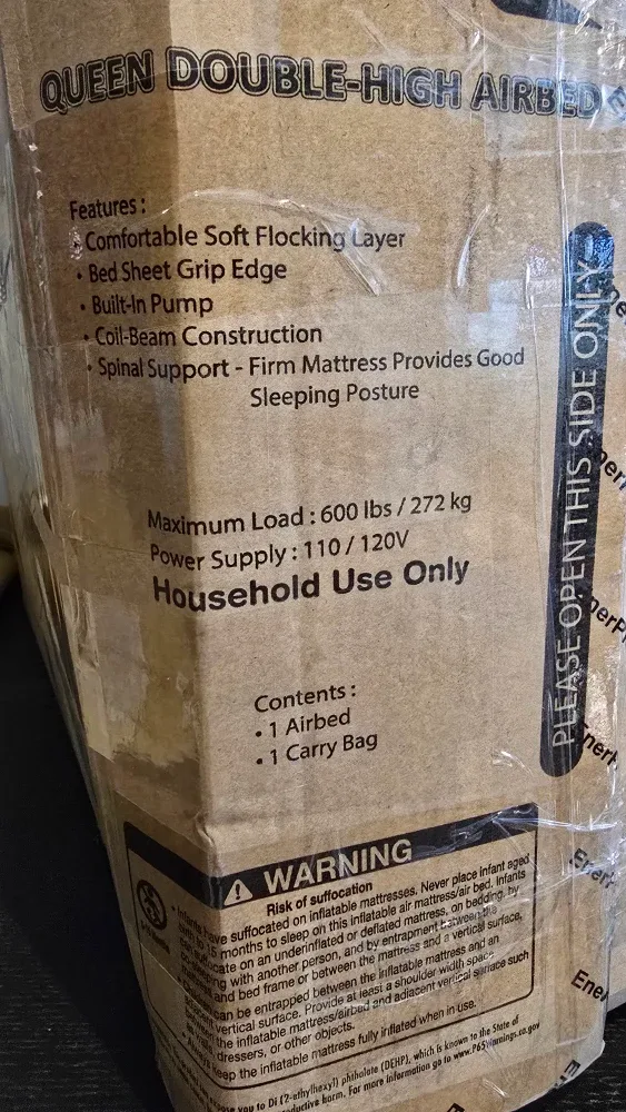 EnerPlex Queen Double-High Airbed - New in Box! image indicator(3)