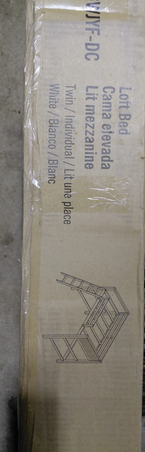 Your Zone White Twin Loft Bed - New in Box! - photo 2