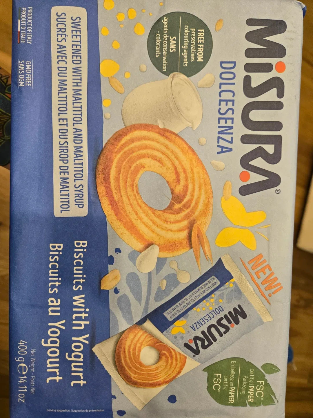 Misura Dolcesenza Yogurt Biscuits - 400g thumbnail