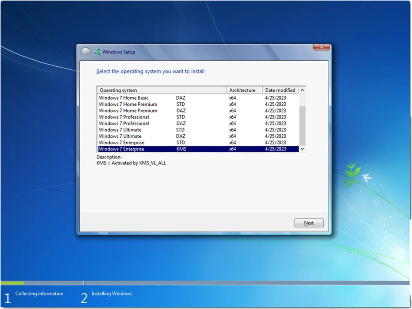 Windows 7 All in One (x64) Multilingual (USB) image indicator(3)