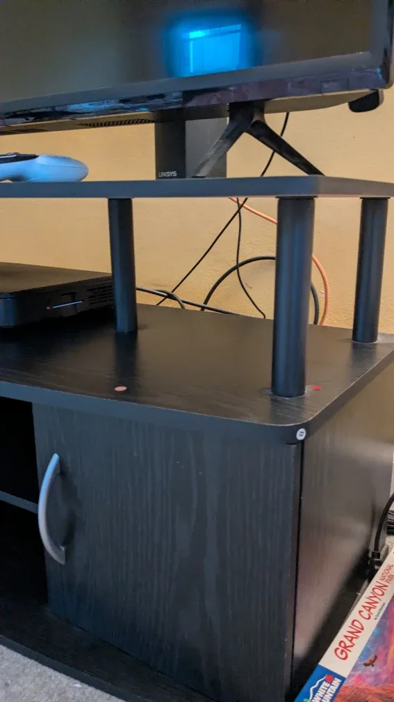 Black TV Stand with Storage - up to 55" TV image indicator(2)