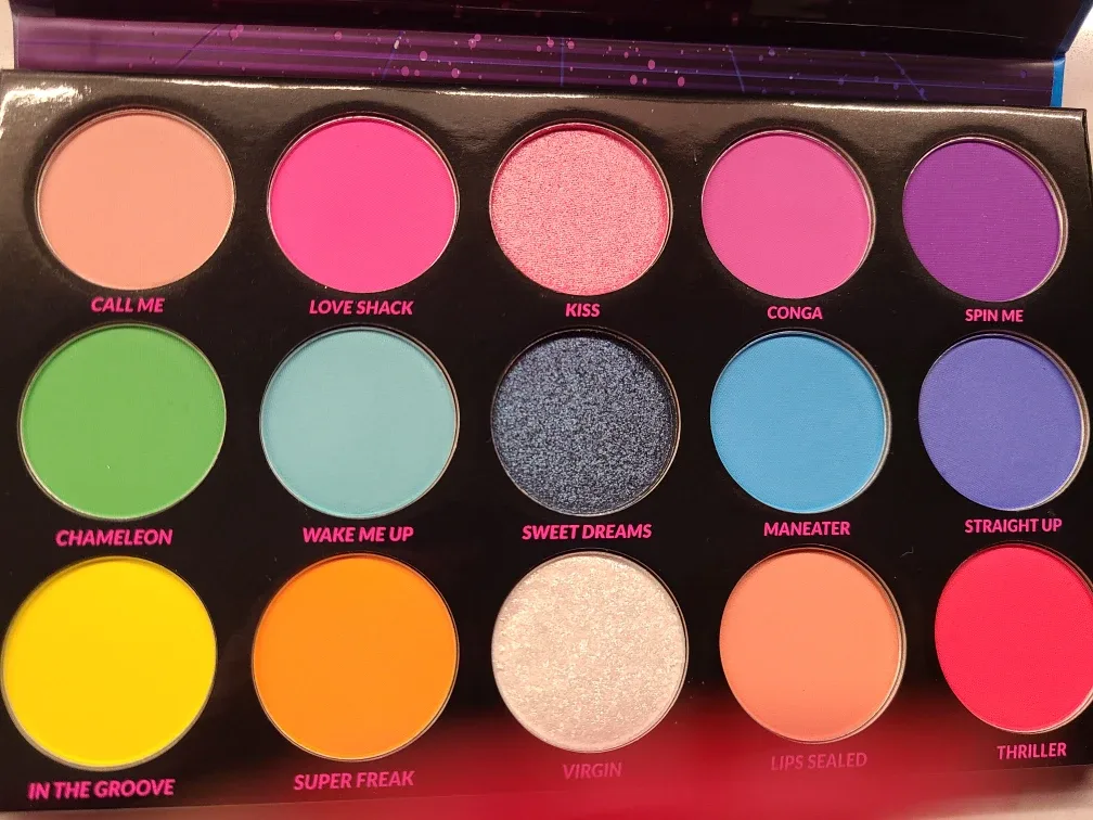 BH Cosmetics 80's Remix Dance 15 Color Shadow Palette image indicator(3)