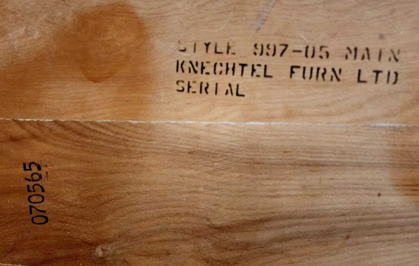 Vintage Knechtel Furn LTD Wood Table image indicator(2)