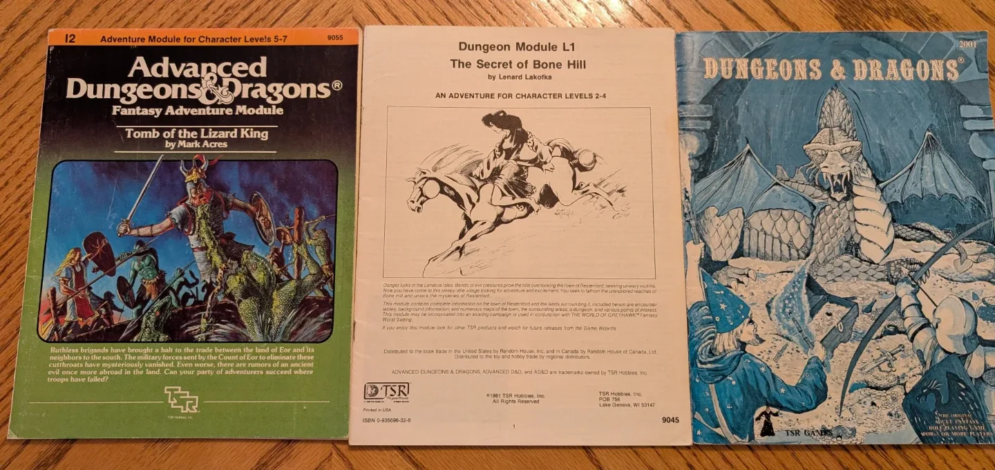 Advanced Dungeons & Dragons Modules