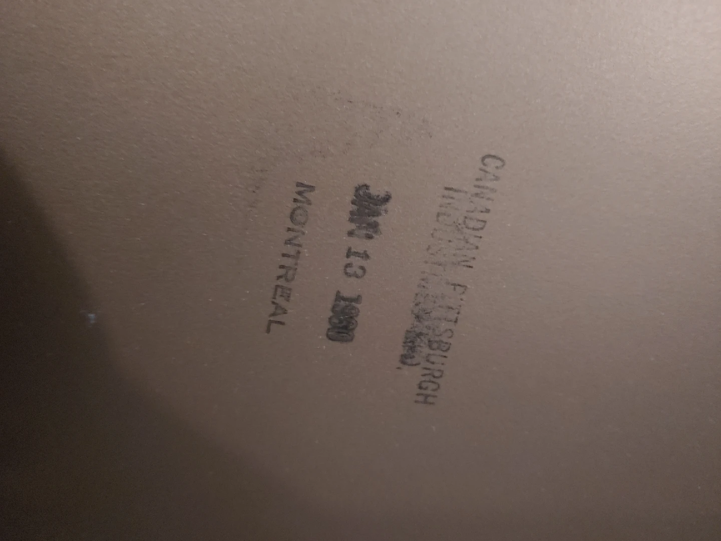 Vintage Canadian Pittsburgh Industries Beveled Edge Mirror - photo 3