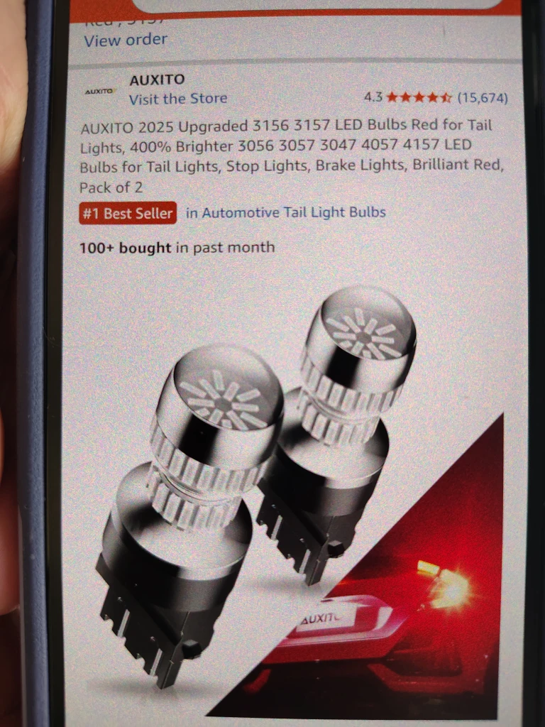 New AUXITO Upgraded 3156 LED Red Tail Lights - photo 3
