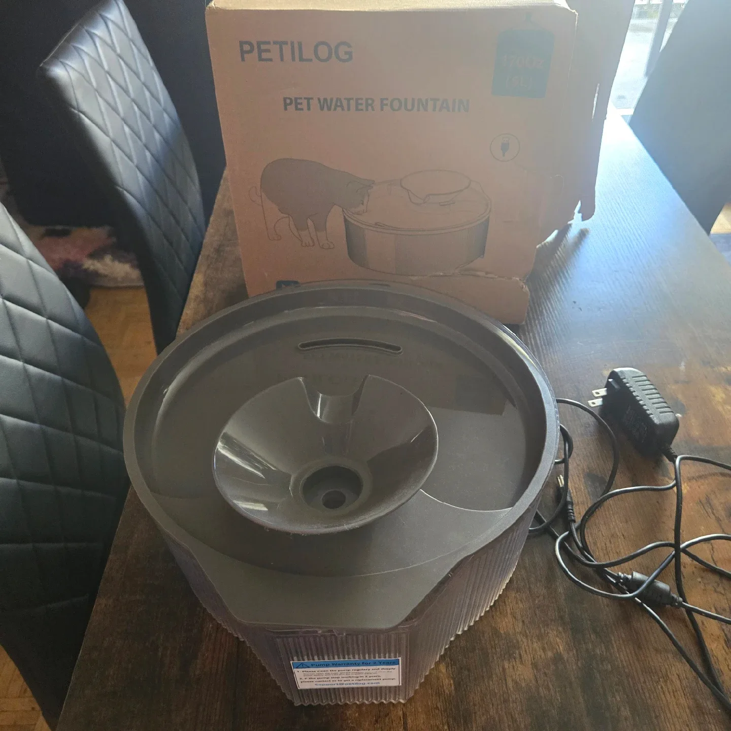 Petilog Pet Water Fountain - 170oz (5L) thumbnail