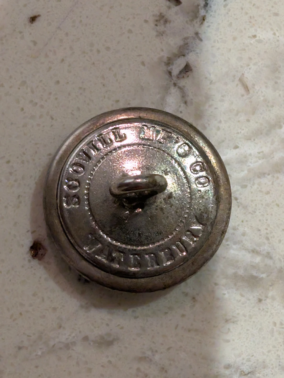 Antique Metal USA air force Uniform Button Waterbury - photo 2