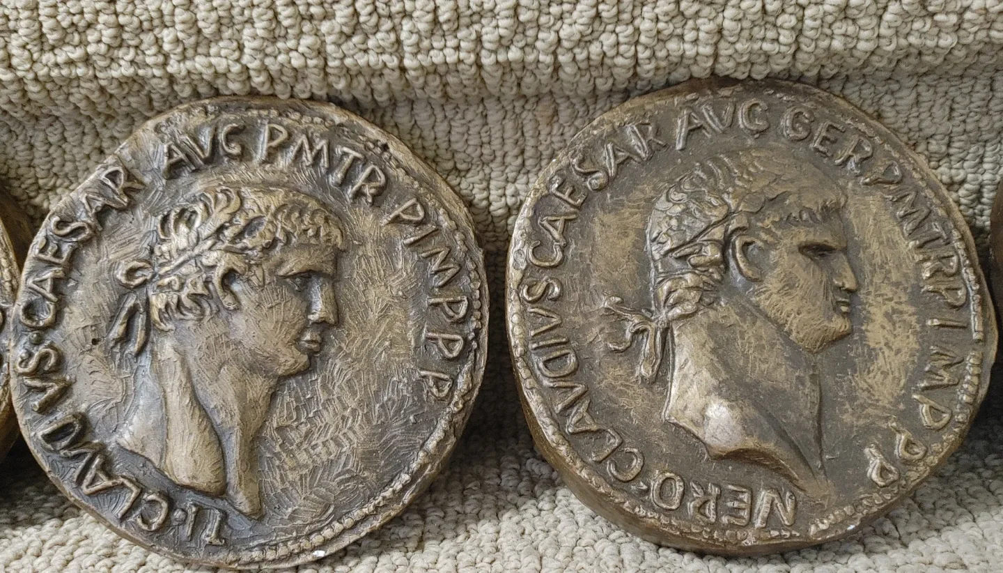 Roman Emperor Busts & Coins - Bronze Finish image indicator(3)