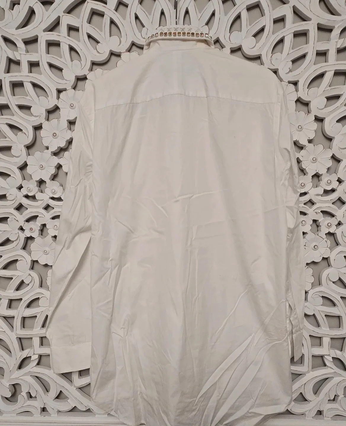 Givenchy White Embellished Collar Shirt image indicator(3)