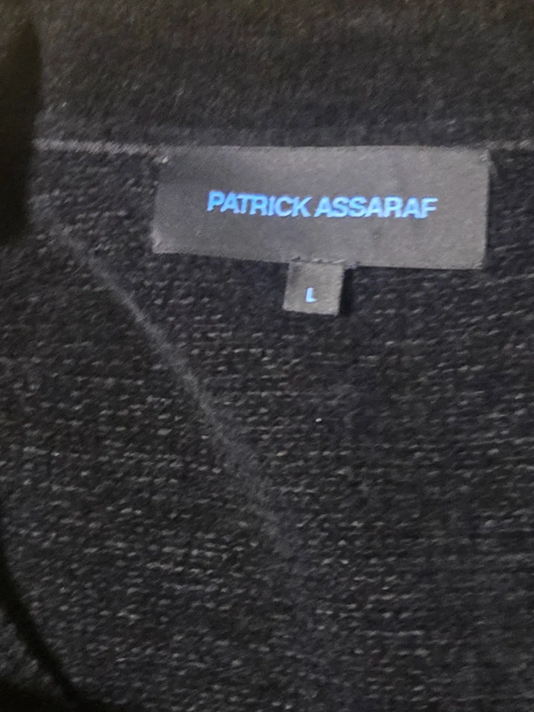 Patrick Assaraf Black Velvet Jacket - Size L