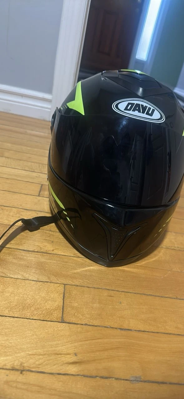 Dayu Motorcycle Helmet - Black - photo 2