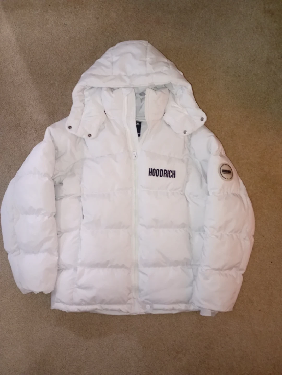 HOODRICH White PHENOM Puffer Jacket - Size L