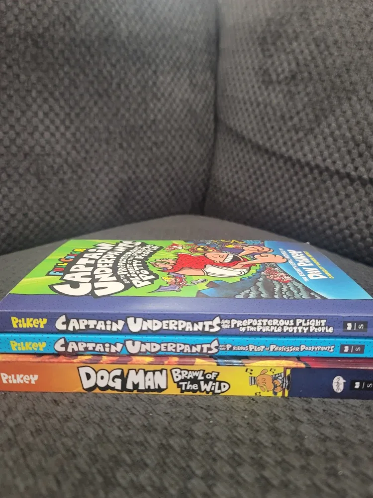 Captain Underpants & Dog Man Books by Dav Pilkey