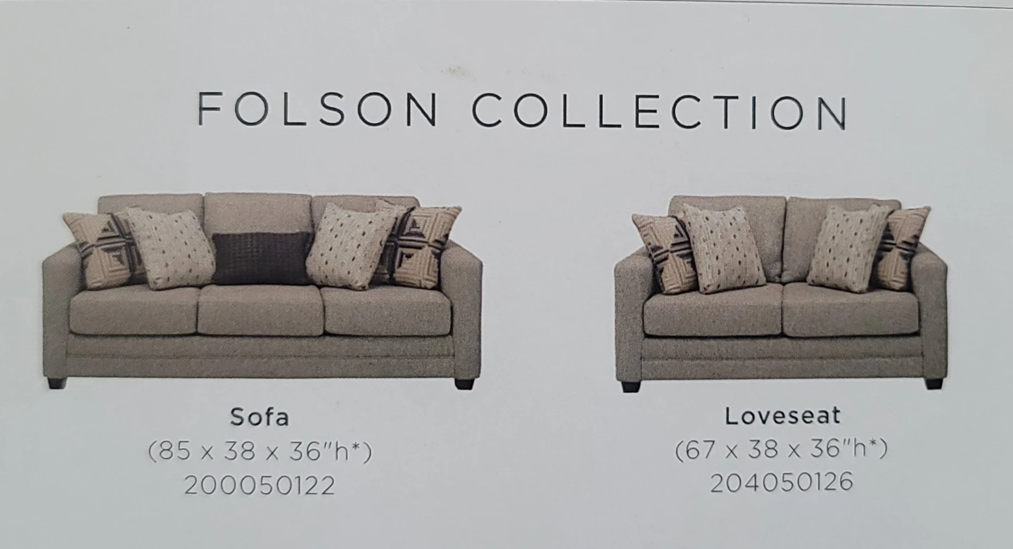 Folson Collection Loveseat Sofa (67x38x36)