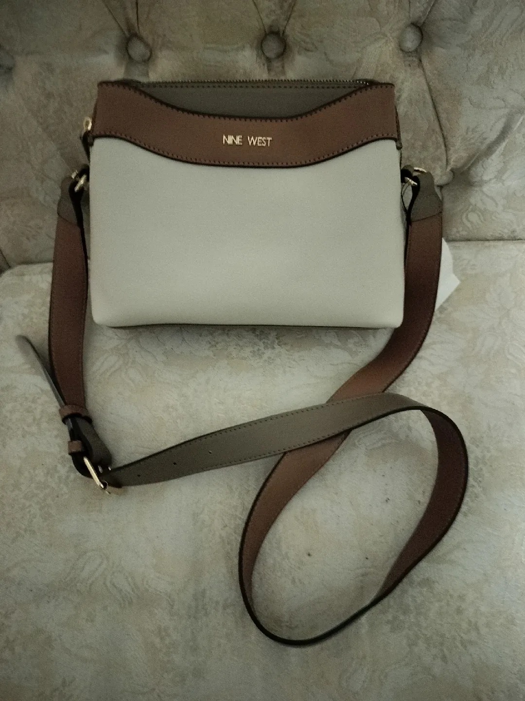 Nine West Crossbody Bag - Beige & Brown image indicator(3)
