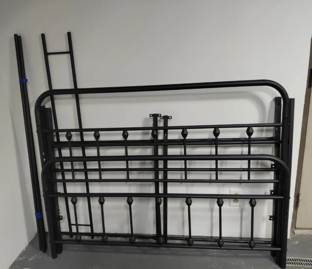 Black Metal Full Size Bed Frame - photo 2