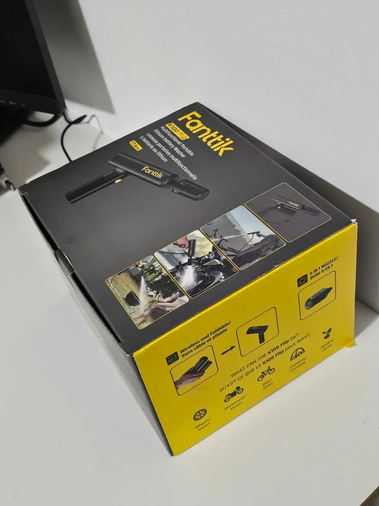 Fanttik K100 Flip Portable Power Washer - Brand New! image indicator(3)