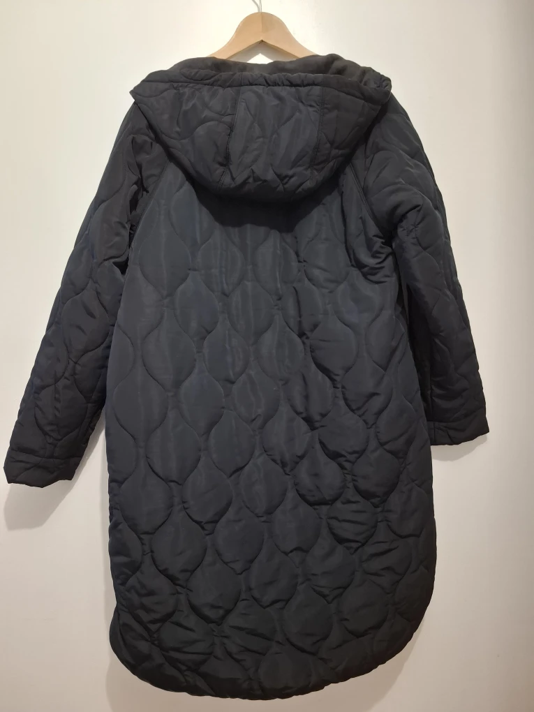 Amazon Black Blue Quilted Puffer Coat - Size M - photo 2