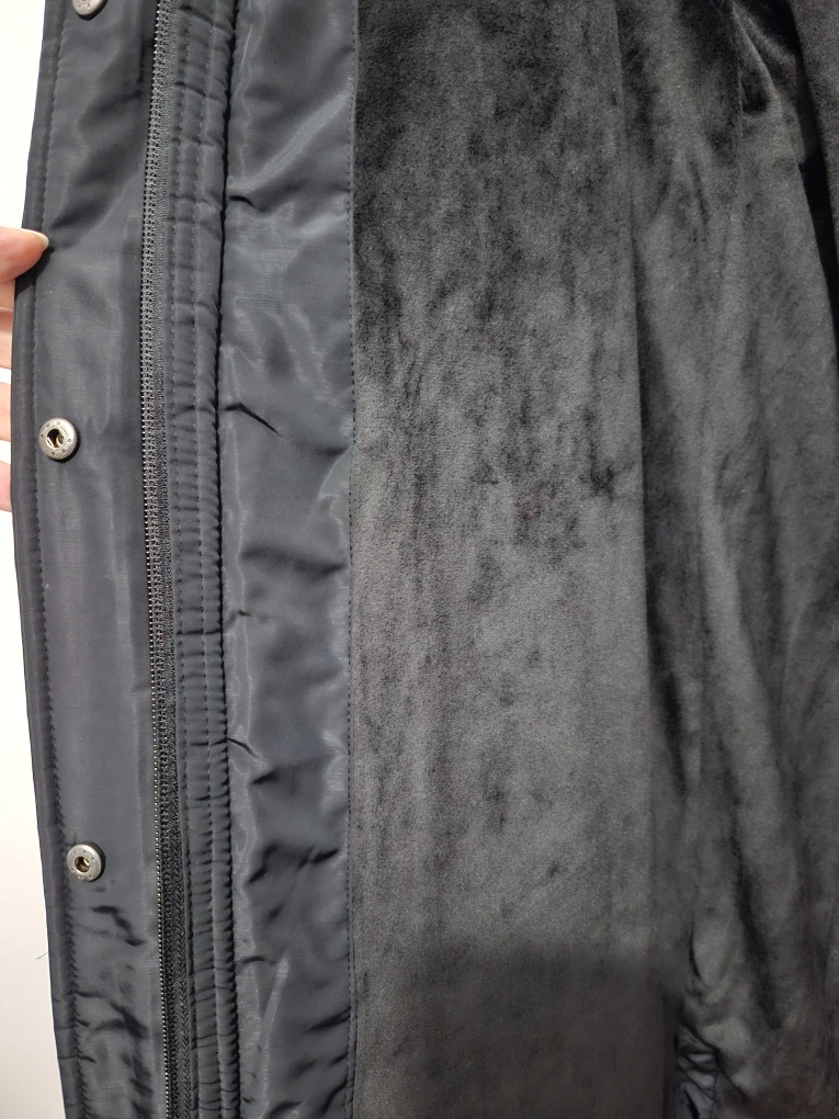 Amazon Black Blue Quilted Puffer Coat - Size M - photo 5