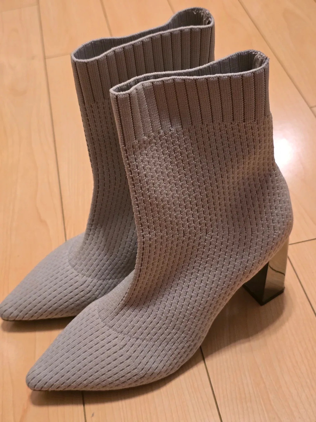 Grey Knit Ankle Boots image indicator(5)