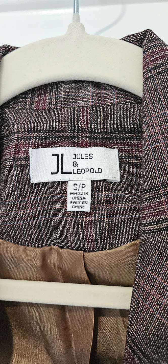 Jules & Leopold Women's Plaid Blazer - Size Small - photo 2
