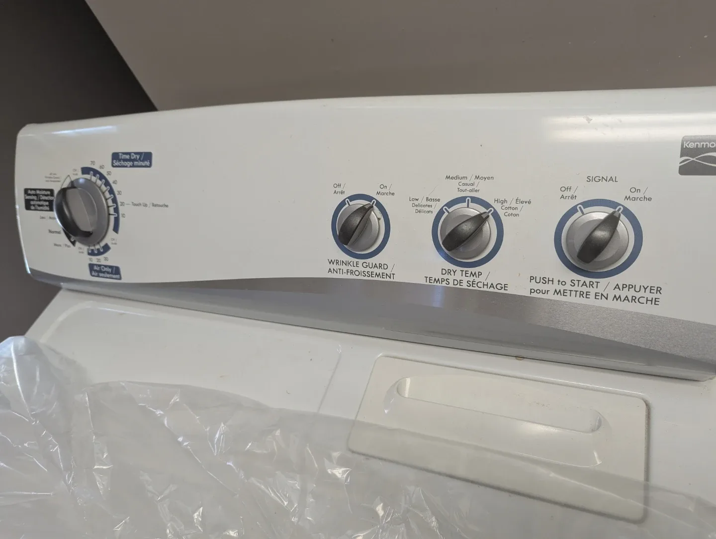 Kenmore Dryer and Whirlpool Washer image indicator(3)