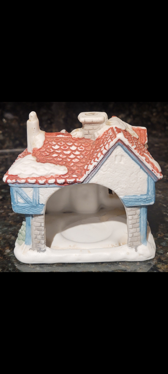 Vintage Ceramic Village House Candle Holder - photo 2