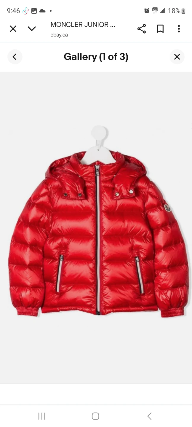 Moncler  Red Puffer Jacket
