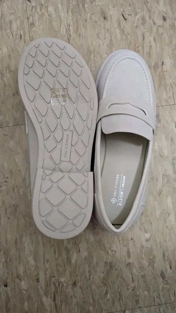 Call It Spring Beige Vegan Loafers - Size 9 image indicator(3)