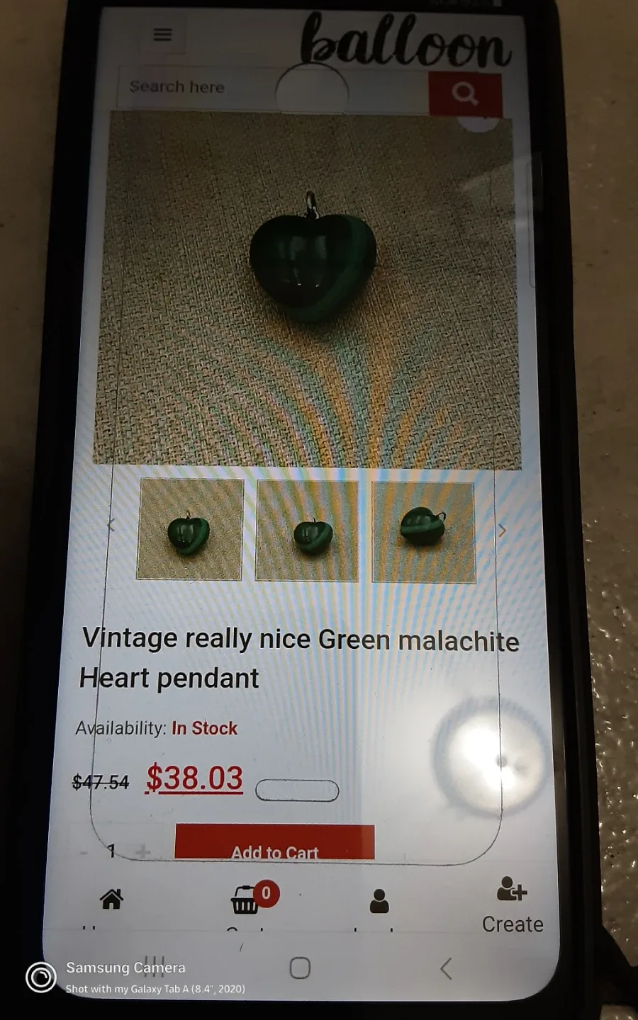 Malachite Heart Pendant image indicator(2)