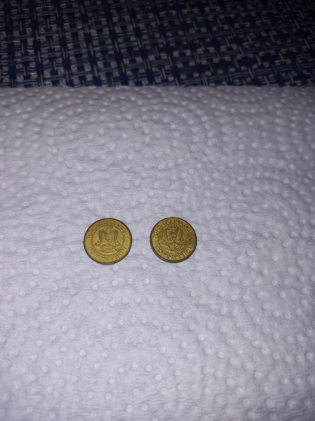 Vintage TTC Tokens - Etobicoke / Scarborough - 1968 thumbnail