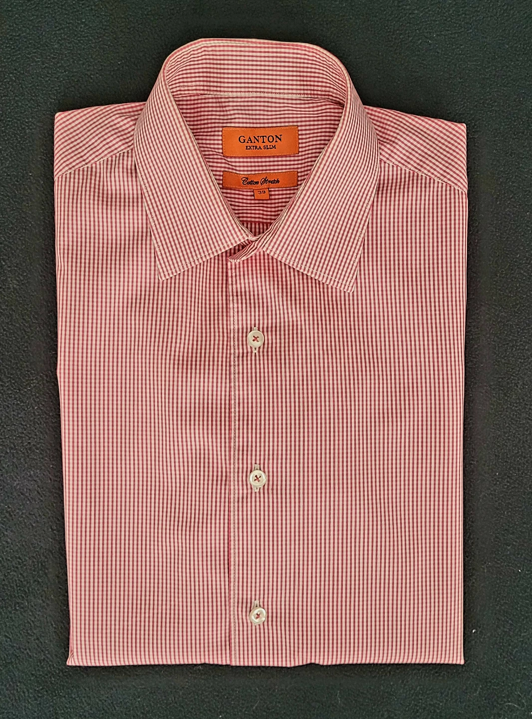 Ganton Slim Cotton Stretch Shirt - Size 39