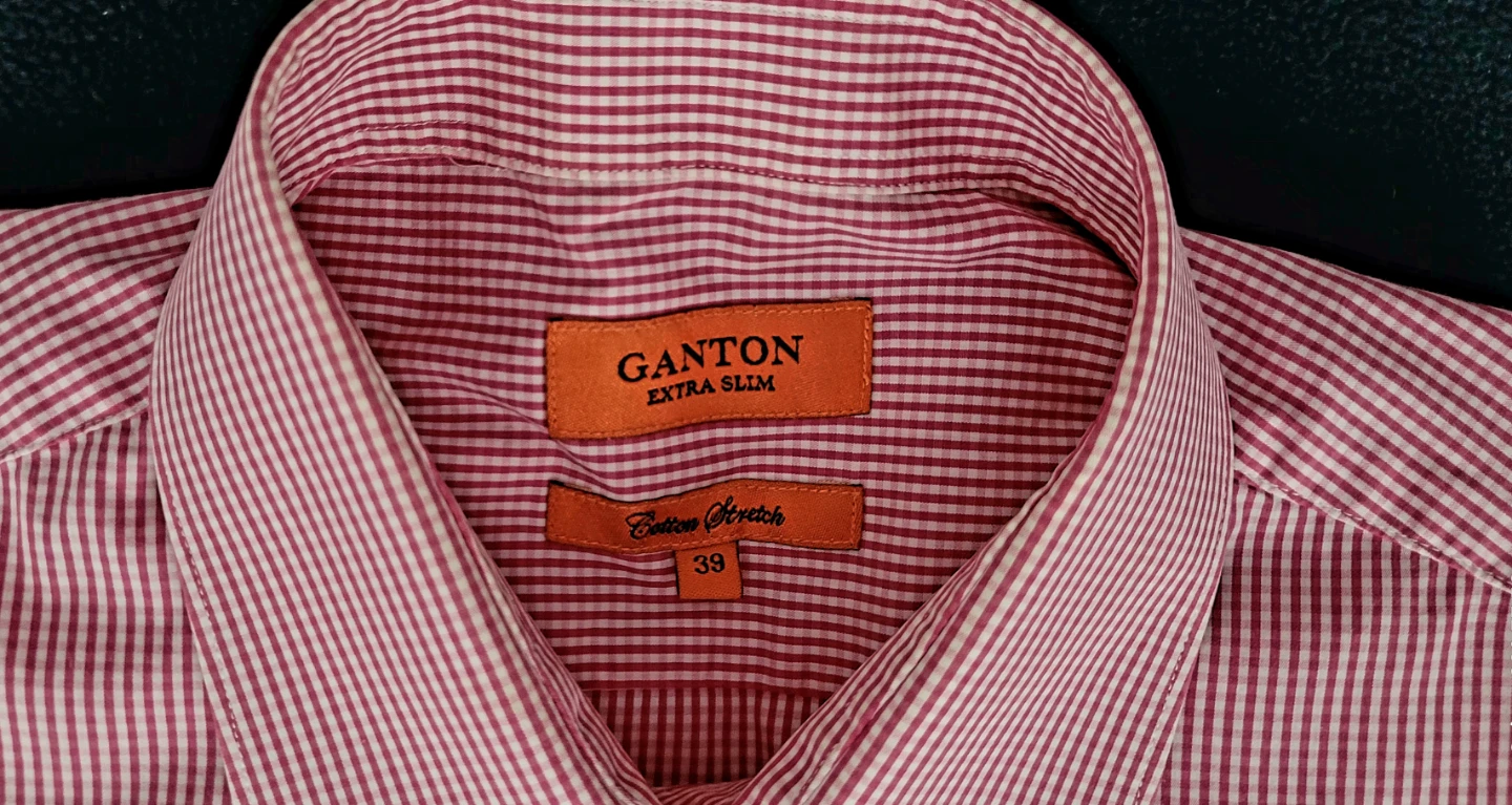Ganton Slim Cotton Stretch Shirt - Size 39 - photo 2
