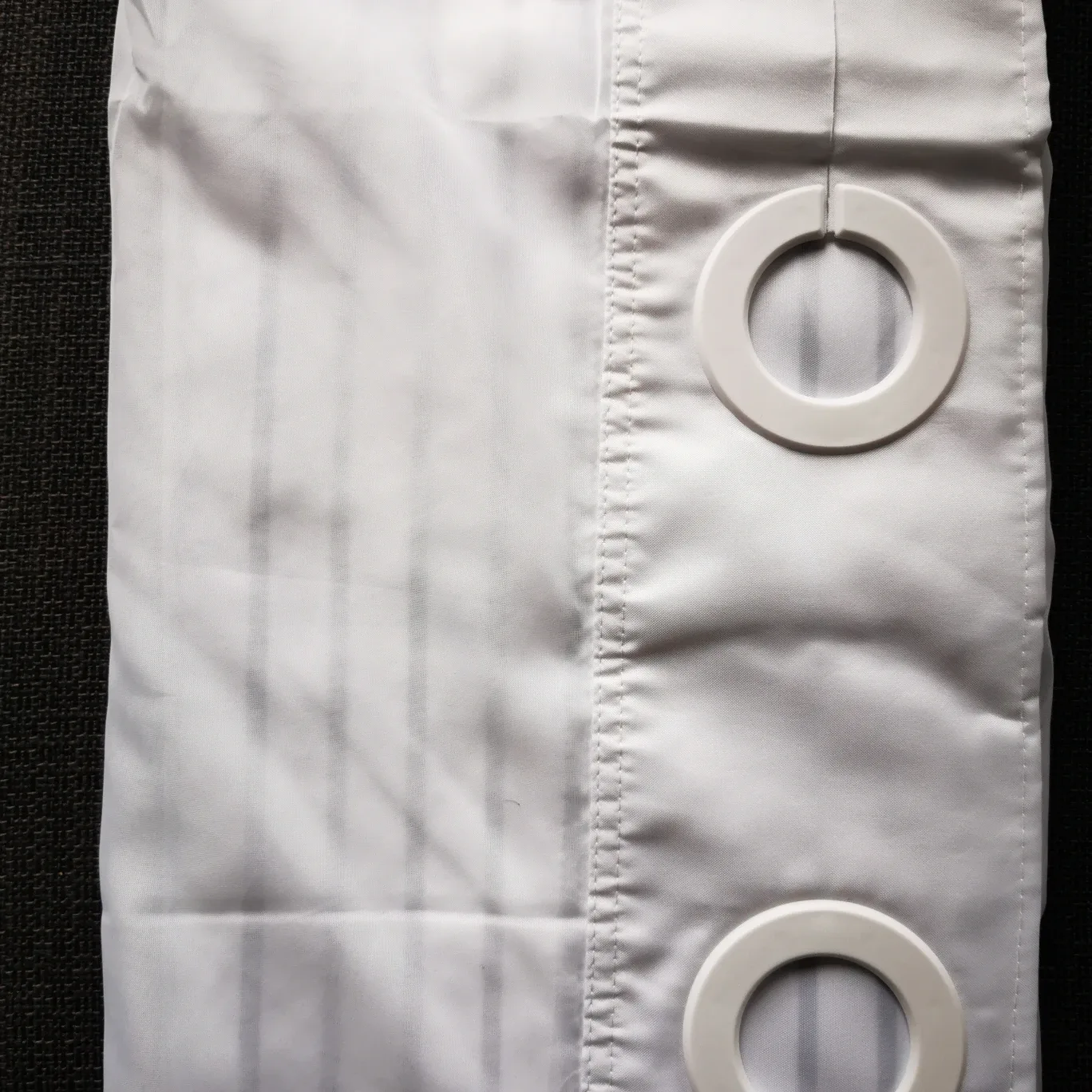 KONZENT Shower Curtain - Grey/White, 71" x 84", New image indicator(3)