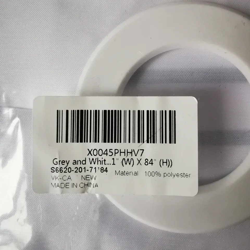 KONZENT Shower Curtain - Grey/White, 71" x 84", New image indicator(5)