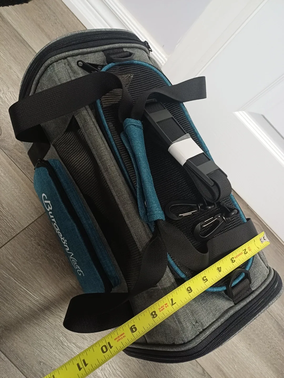 Burgeon Nest Pet Carrier - Grey & Blue image indicator(2)